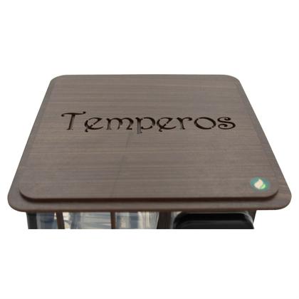 Imagem de Porta Temperos Giratório MDF Pintado para Mesa e Parede com 12 Potes para Condimentos e Mantimentos