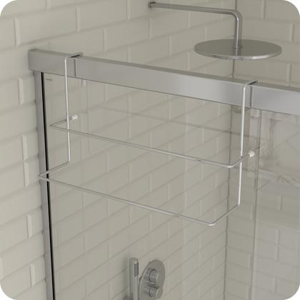 Imagem de Porta Toalha Box Toalheiro Duplo Para Banheiro Cromado ARM