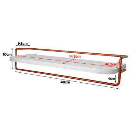 Imagem de Porta Toalha com Prateleira Accadia