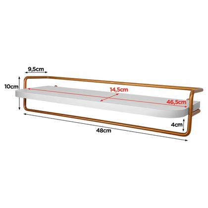 Imagem de Porta Toalha com Prateleira Accadia