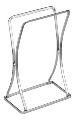 Imagem de Porta Toalha De Bancada Pia Lavabo Retangular Duplo Cromado Arthi