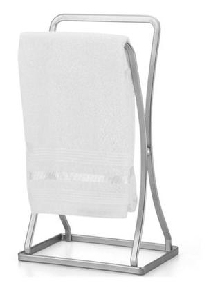 Imagem de Porta Toalha De Bancada Pia Lavabo Retangular Duplo Cromado Arthi