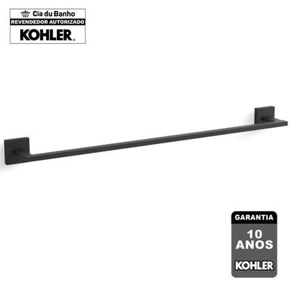 Imagem de Porta Toalha de Banho 610mm Black Matte Square Kohler