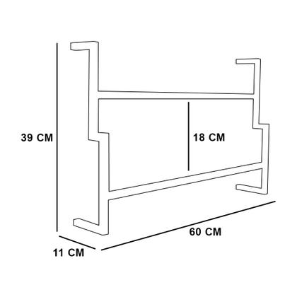 Imagem de Porta Toalha de Banho Industrial Metálico Dourado 60 cm - D'Rossi
