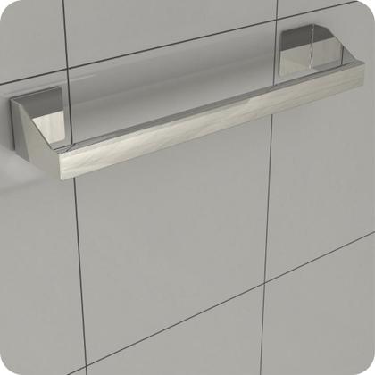 Imagem de Porta Toalha De Rosto Adesivo Inox Autocolante DF