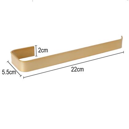 Imagem de Porta Toalha de Rosto Stander Dourado