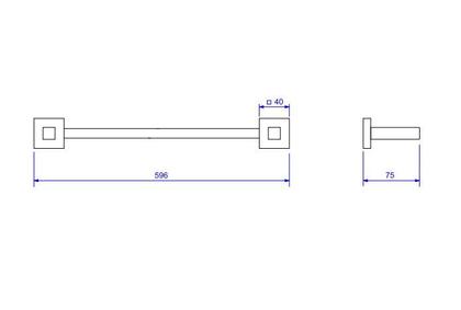 Imagem de Porta Toalha Deca 50cm Quadratta