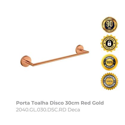 Imagem de Porta Toalha Disco 30cm Red Gold 2040.GL.030.DSC.RD Deca