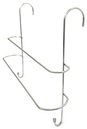 Imagem de Porta Toalha Duplo com 02 Ganchos Toalheiro Cromado Suporte para Box Sem Furo