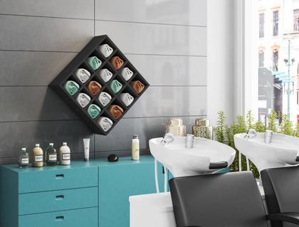 Imagem de Porta Toalha Nicho de Parede Suspenso 16 Lugares - Ajl Móveis