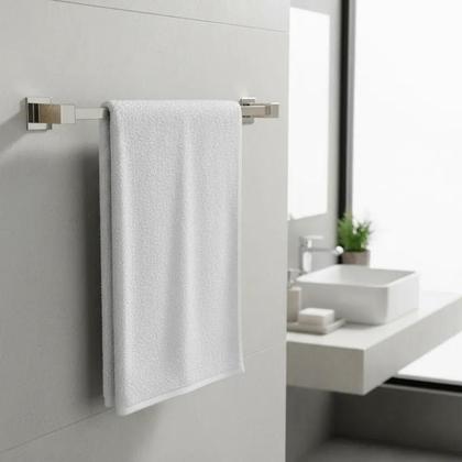 Imagem de Porta Toalha Toalheiro De Banheiro Lavabo 70cm Aço Inox 304 Q-T70