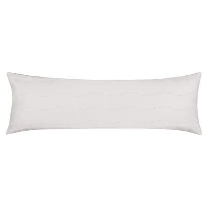 Imagem de Porta Travesseiro Body Pillow Altenburg Malha Fio Penteado 100% Algodão Branco