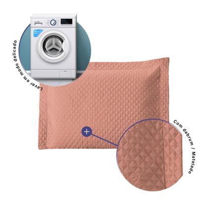 Imagem de Porta Travesseiro Matelado com Aba Americana