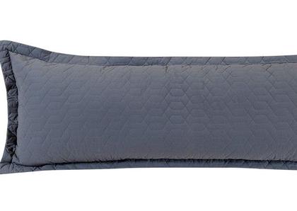 Imagem de Porta Travesseiro Xuxão Matelada Com Zíper 180 Fios Grafite