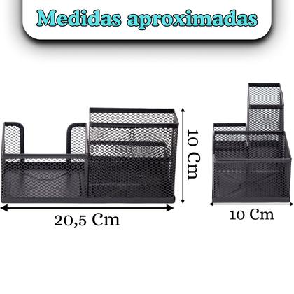 Imagem de Porta Treco, Caneta Organizador de Mesa Metal P/ Escritório
