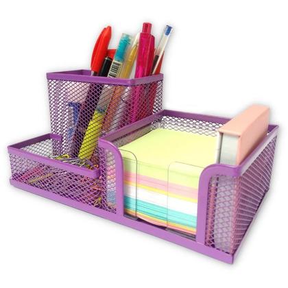 Imagem de Porta Treco Com 3 Partes Para Escritório Roxo