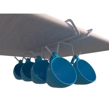 Imagem de Porta Xícaras Suspenso Suporte Organizador Armário Cozinha 100% Aço