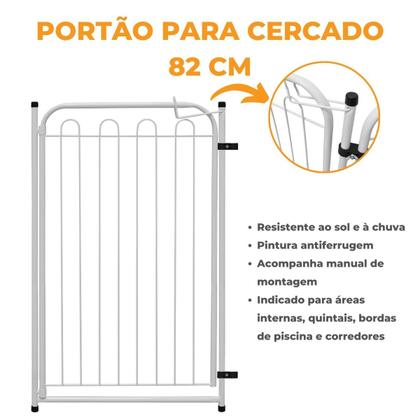 Imagem de Portão Cercado Cachorro Cães Pet Cercadinho Modulo 82x53 cm