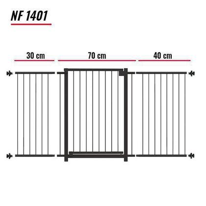 Imagem de Portão Multigrade Preto Divisor Ambiente 70Cm/140Cm - Nf1401