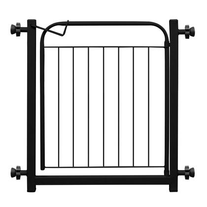 Imagem de Portão para Cachorros Grade Pet 69cm A 83cm Com Extensor de 10 Cm - PRETO