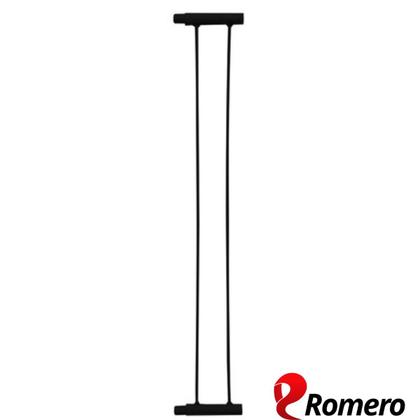 Imagem de Portão Pet Cães Bebês Largo 69 a 84cm C/ Extensor 10cm Preto