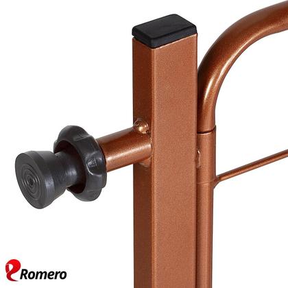 Imagem de Portão Pet Cães Bebês Largo 69 a 84cm Extensor 10cm Bronze
