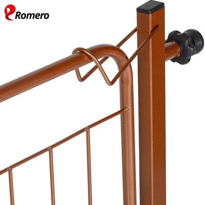 Imagem de Portão Pet Cães Bebês Largo 69 a 84cm Extensor 10cm Bronze