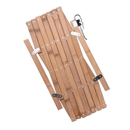 Imagem de Portao Pet Cao Cachorro Bebe Criança Bambu Retratil Sanfonado Cercado Proteçao Segurança Resistente Grade