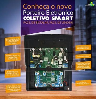 Imagem de Porteiro Coletivo Smart 4 Pontos LR804 Predio Condominio Lider
