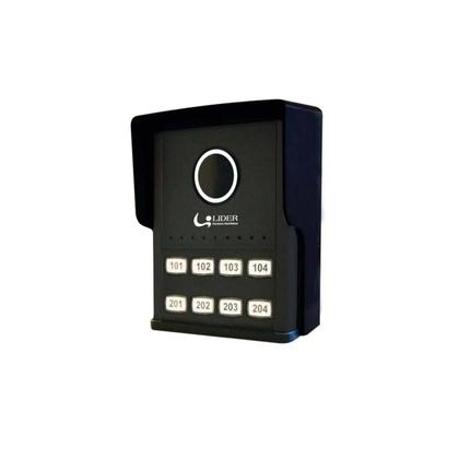 Imagem de Porteiro Eletrônico Coletivo Líder LR808  8 Pontos Bivolt Solução Inteligente para 8 Unidades