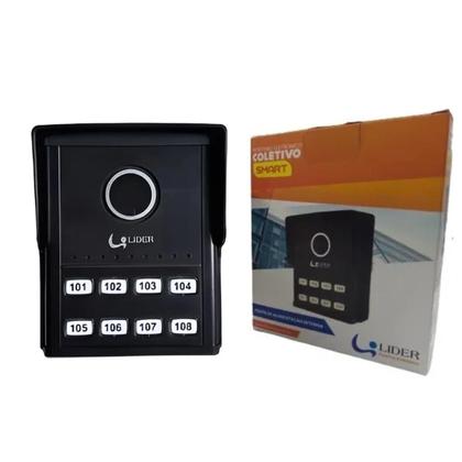 Imagem de Porteiro Eletrônico Coletivo Líder LR808  8 Pontos Bivolt Solução Inteligente para 8 Unidades