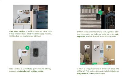 Imagem de Porteiro Interfone Eletronico Campainha Com Fio Camera Video Porteiro Intelbras Tela 4 Polegadas