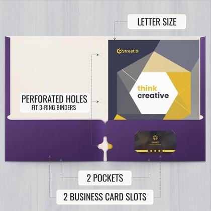 Imagem de Portfolio Folders Better Office Products Purple, pacote com 50