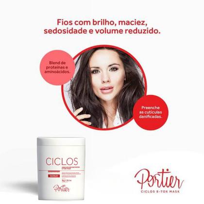 Imagem de Portier Ciclos B-tox Violet 1Kg + Ciclos B-Tox Mask Capilar 1Kg