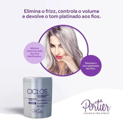Imagem de Portier Ciclos Violet 1Kg e Ciclos Mask Capilar 1Kg