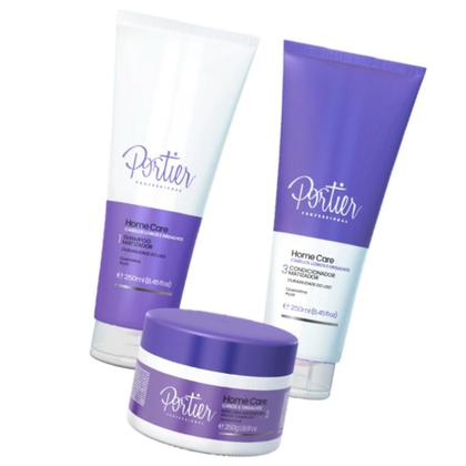 Imagem de Portier Kit Home Care Matizador Sh+Cond+Masc 3x250ml