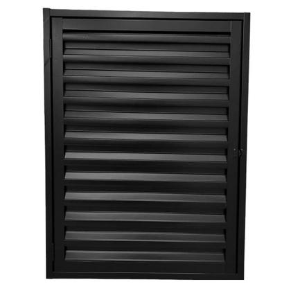 Imagem de Portinhola Porta Alçapão Preto Abrigo 70x60 De Aço Laminado Resistente Para Telhado Laje Água Luz Sótão
