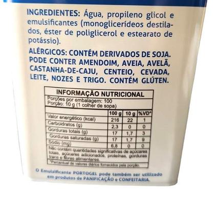 Imagem de Porto Gel Emulsificante Bolo Massa Sorvete Confeitaria 1kg