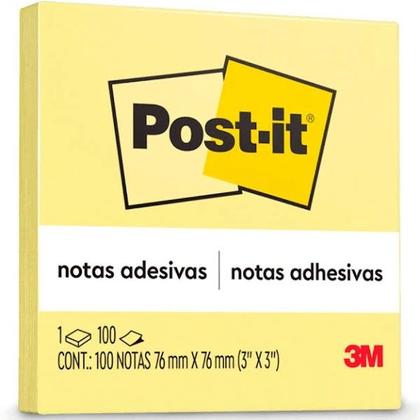 Imagem de POST-IT 100 Notas 76 X 76MM Amarelo 3M