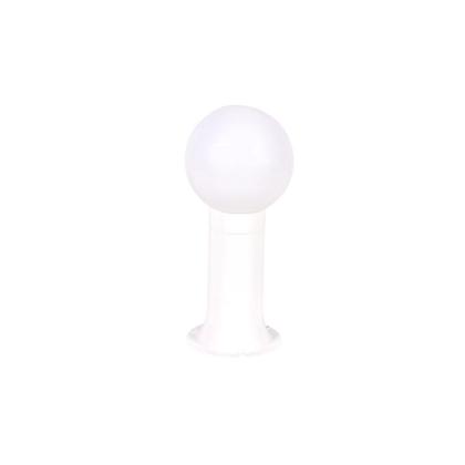 Imagem de Poste Balizador Luminária Globo Jardim 35Cm Branco Kit 6