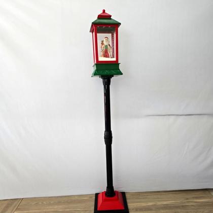 Imagem de Poste lanterna - natal - papai noel -  neve artificial