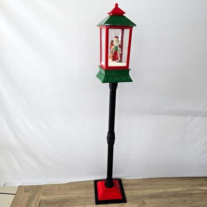 Imagem de Poste lanterna - natal - papai noel -  neve artificial