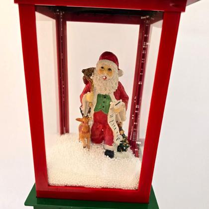 Imagem de Poste lanterna - natal - papai noel -  neve artificial