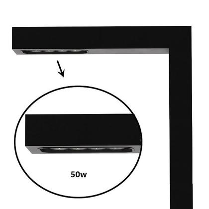 Imagem de Poste Luminária Pública Rua Praça Alumínio LED 50W 220v 3mt