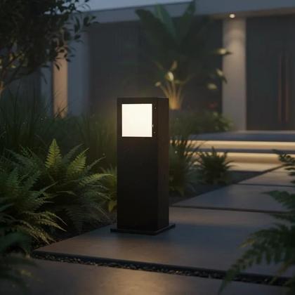 Imagem de Poste Suegil Para Iluminação - Balizador De Jardim 30 Preto
