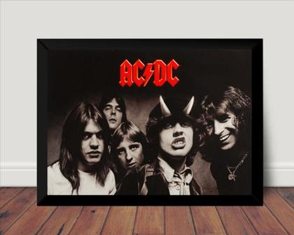 Imagem de Poster Com Moldura Ac/dc Highway To Hell Quadro