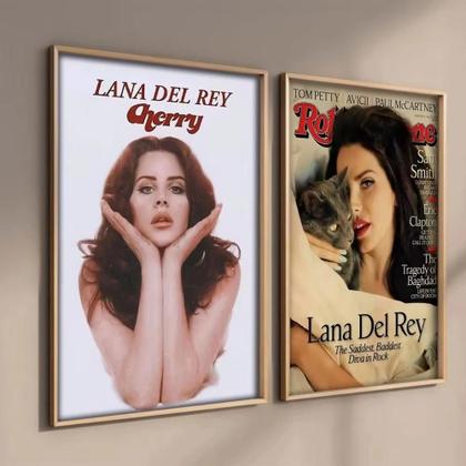 Imagem de Pôster De Arte De Parede Lana Del Rey Em Lona, Álbum De Música, Rapper, Hip Hop, Decoração Estética