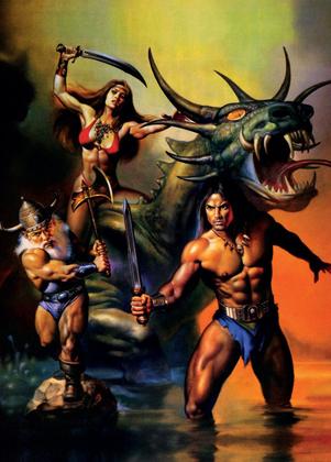 Imagem de Pôster Jogo Golden Axe - 50cm x 70cm - Sem Dobras