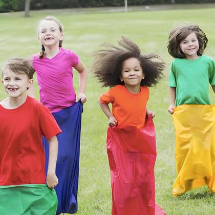 Imagem de Potato Sack Race Bags Wowagoga Colorful Adult Sack, conjunto de 4