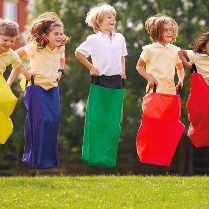 Imagem de Potato Sack Race Bags Wowagoga Colorful Adult Sack, conjunto de 4